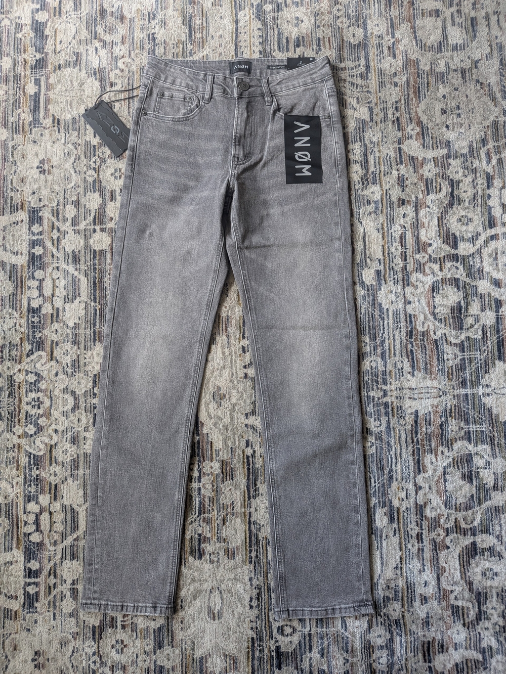 ANØM Sedo Gray Straight Fit Jeans NWT Size 28